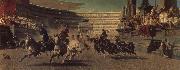 Alexander von Wagner Romisches vehicle race France oil painting reproduction